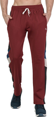 Leebonee Solid Men Maroon Track Pants