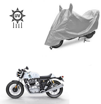 Feel heaven Two Wheeler Cover for Royal Enfield(Continental GT, Silver)