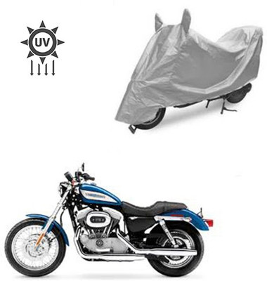 Atulit enterprises Two Wheeler Cover for Harley Davidson(XL 883, Silver)