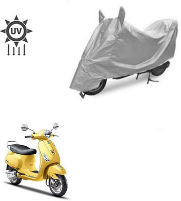 Atulit enterprises Two Wheeler Cover for Piaggio(Vespa SXL, Silver)