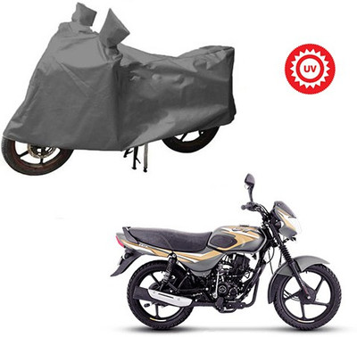 RPSENTTERPR Waterproof Two Wheeler Cover for Bajaj(CT100, Grey)