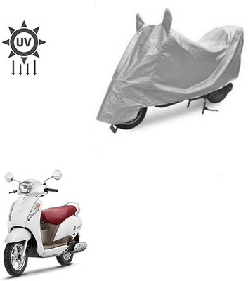 Atulit enterprises Two Wheeler Cover for Suzuki(Access, Silver)