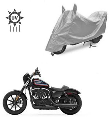 Atulit enterprises Two Wheeler Cover for Harley Davidson(XL 1200, Silver)