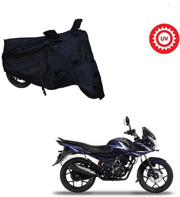 saanvi Two Wheeler Cover for Bajaj(Discover 150 f, Silver)