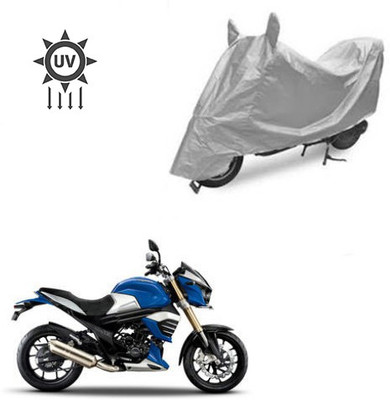 Atulit enterprises Two Wheeler Cover for Mahindra(MOJO XT 300, Silver)