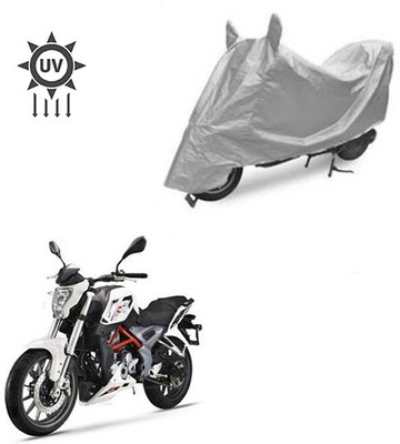 Atulit enterprises Two Wheeler Cover for DSK Benelli(TNT 25, Silver)
