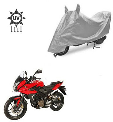 Atulit enterprises Two Wheeler Cover for Bajaj(Pulsar AS 150, Silver)