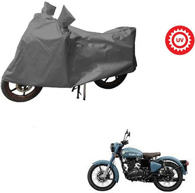 RPSENTTERPR Waterproof Two Wheeler Cover for Royal Enfield(Classic 350, Grey)