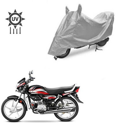 Atulit enterprises Two Wheeler Cover for Hero(CD deluxe, Silver)