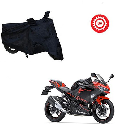 saanvi Two Wheeler Cover for Kawasaki(Ninja 250, Silver)