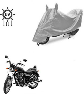 Atulit enterprises Two Wheeler Cover for Royal Enfield(Thunderbird 350, Silver)