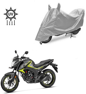 Feel heaven Two Wheeler Cover for Honda(CB Hornet 160, Silver)