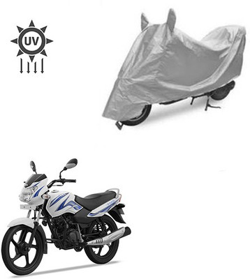 Atulit enterprises Two Wheeler Cover for TVS(Star Sport, Silver)