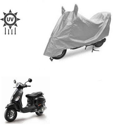 Atulit enterprises Two Wheeler Cover for Piaggio(Vespa, Silver)