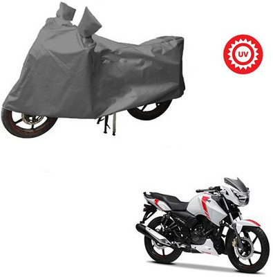 RPSENTTERPR Waterproof Two Wheeler Cover for TVS(Apache, Grey)