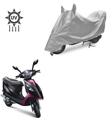 Feel heaven Two Wheeler Cover for TVS(Scooty Streak, Silver)