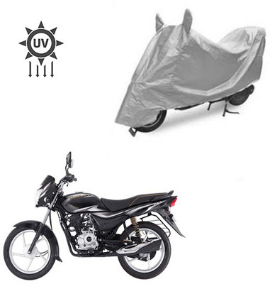 Atulit enterprises Two Wheeler Cover for Bajaj(Platina 100 DTS-i, Silver)