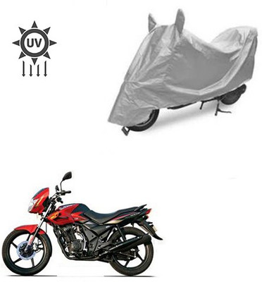 Atulit enterprises Two Wheeler Cover for TVS(Flame DS 125, Silver)