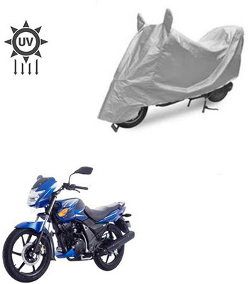 Atulit enterprises Two Wheeler Cover for TVS(Flame SR125, Silver)