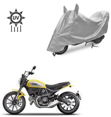 Atulit enterprises Two Wheeler Cover for Ducati(Scrambler, Silver)