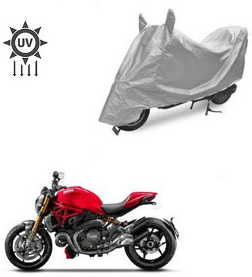 Feel heaven Two Wheeler Cover for Ducati(Monster 795, Silver)
