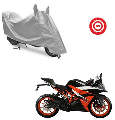 RPSENTTERPR Waterproof Two Wheeler Cover for KTM(RC 200, Silver)