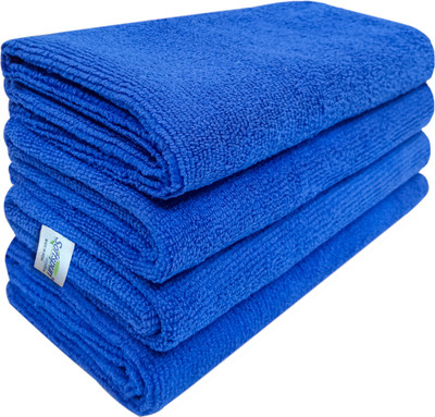 SOFTSPUN Microfiber Vehicle Washing  Cloth(Pack Of 4)