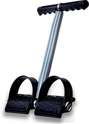 Best-Quality-Hub Tummy Trimmer | Single Spring | Ab Exerciser | Fat Burner | Men & Women | Black Ab Exerciser(Black)
