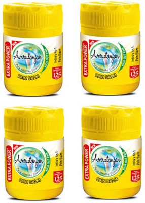 Amrutanjan EXTRA POWER PAIN BALM PACK OF 4 Balm(4 x 8 ml)