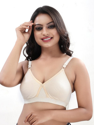 Fabme BR0288SK Women Full Coverage Non Padded Bra(Beige)