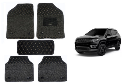 RKPSP Leatherite 7D Mat For  Jeep Compass(Black)