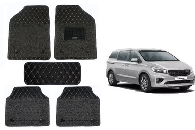 RKPSP Leatherite 7D Mat For  Kia Carnival(Black)