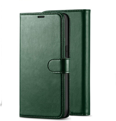 Clickcase Flip Cover for Oneplus 7T(Green, Dual Protection)