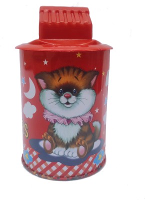 SINGING SPARROW RED LITTLE STAR PIGGY BANK WITH LOCK & KEYS Coin Bank(Red)