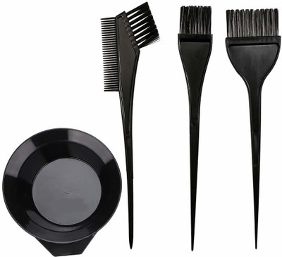 Faigy Hair Dye Color Brush and Bowl Set, 4Pcs Color Bowl Brushes Tool Mixing Bowl Kit Tint Comb for Hair Tint Dying Coloring Applicator