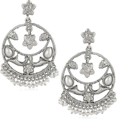 Stefan Traditional Ethnic Earrings Pearl Alloy Drops & Danglers