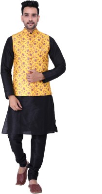 JEXI Men Kurta Pyjama Ethnic Jacket Set