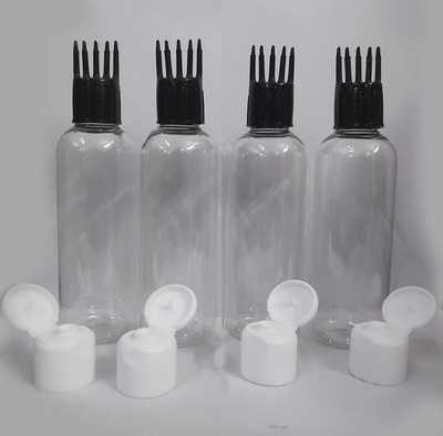 vedini Hair Root Applicator Bottle with Comb Cap for Applying Hair Oil, Shampoo and MedicinesVedini Hair Root Applicator Bottle with Comb Cap for Applying Hair Oil, Shampoo and Medicines (100ml, Pack of 4) vedini Hair Root Applicator Bottle with Comb Cap for Applying Hair Oil, Shampoo and MedicinesVedini Hair Root Applicator Bottle with Comb Cap for Applying Hair Oil, Shampoo and Medicines (100ml, Pack of 4)