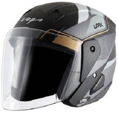 VEGA LEGEND Motorbike Helmet  (DULL BLACK SILVER)