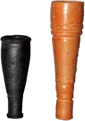 Blossoms Store Earthenware Outside Fitting Hookah Mouth Tip(Brown, Black, Pack of 2)