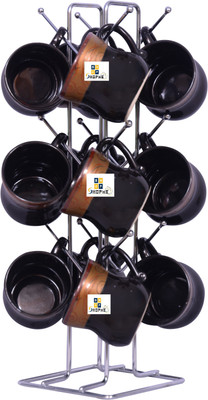 Stainless Steel Cup Stand / Cup Holder Cup Kitchen Rack(Steel)