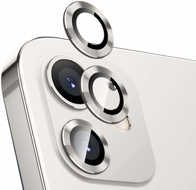 VOSKI Back Camera Lens Ring Guard Protector for Apple iPhone 12 Mini Metal Ring Camera Lens Protector Glas Ultra Thin Proper Fit(Pack of: 1)