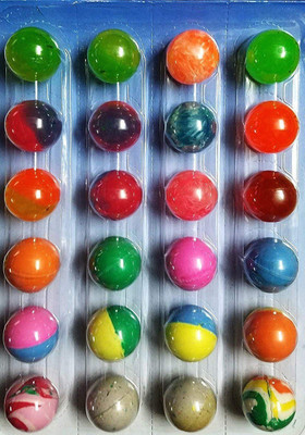prisma collection Crazy Bouncy and Jumping Balls Multicolour - (24 Balls Set)(Multicolor)