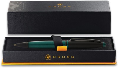 CROSS Calais Matte Green and Black Lacquer Ball Pen(Black)
