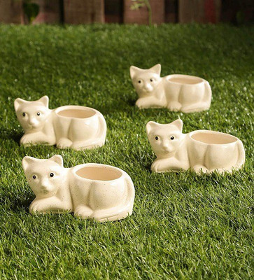 Lyallpur Stores Plant Container Set(Pack of 4, Ceramic)
