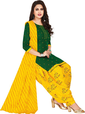 SHREE JEENMATA COLLECTION Printed Kurta, Patiala & Dupatta Set