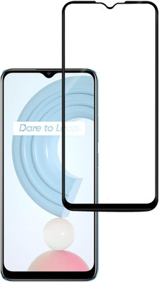 HUPSHY Edge To Edge Tempered Glass for Realme C21, Realme C20, Realme C25(Pack of 1)