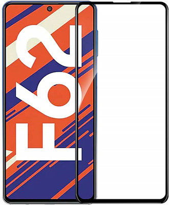 GDBUY Edge To Edge Tempered Glass for Samsung Galaxy F62(Pack of 1)