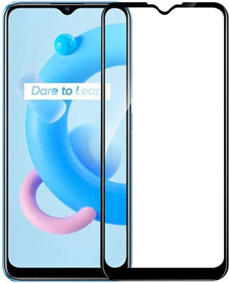 TINGTONG Edge To Edge Tempered Glass for Realme C20(Pack of 1)