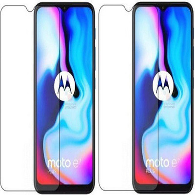 NIMMIKA ENTERPRISES Tempered Glass Guard for MOTOROLA MOTO E7 POWER TEMPERED GLASS(Pack of 2)